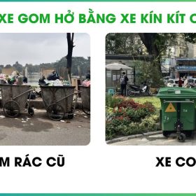 Thay thế xe gom rác bằng xe kín khít có nắp đậy